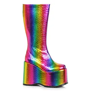 500-AMARA 5" Chunky Heel Platform Boot