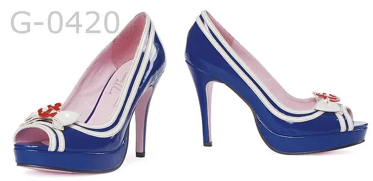 American Sailor Peep-toe Pump 4-inch Heel G-0420-Matey