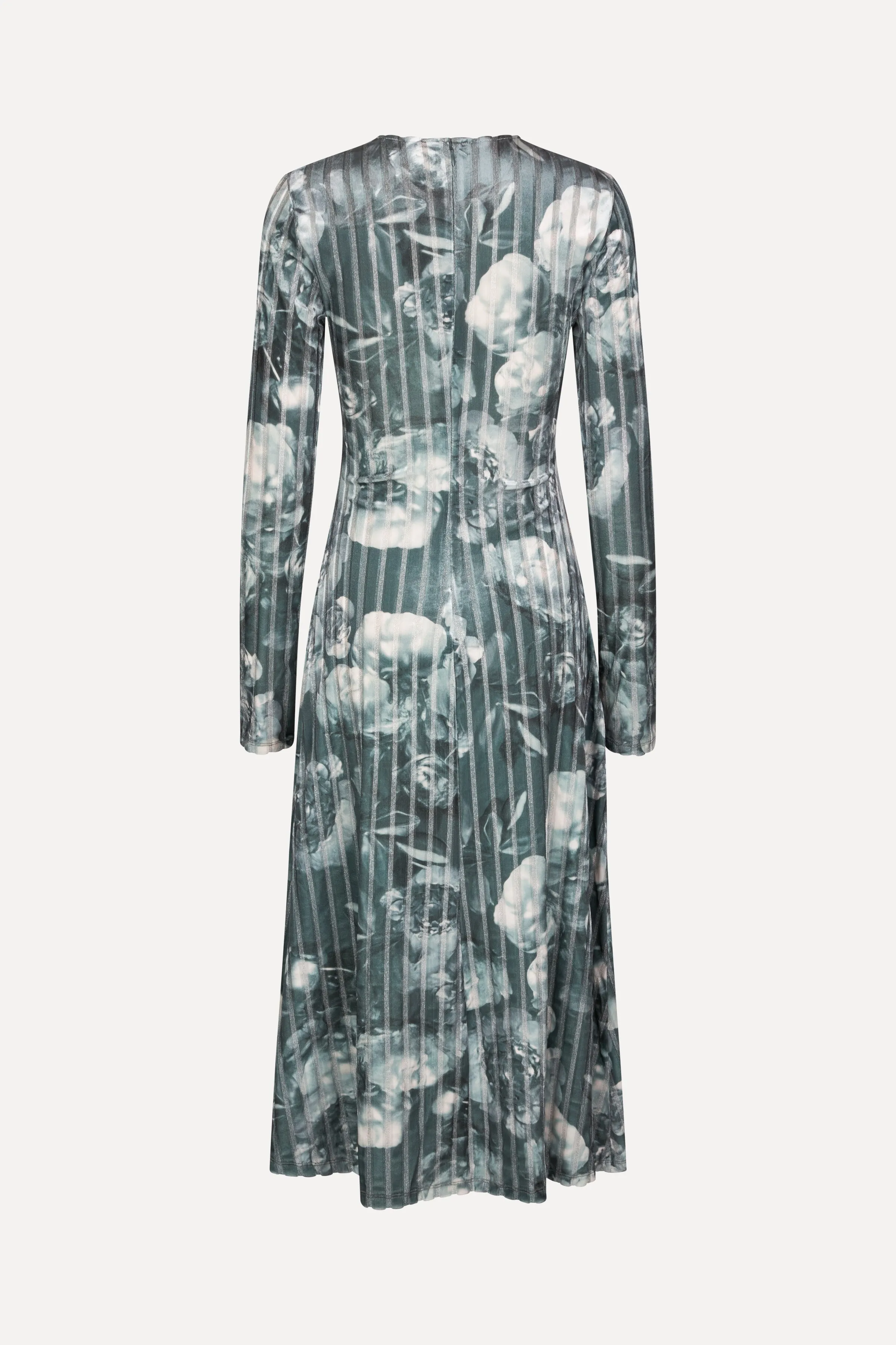 Blackley Dress - Metalized Peonies