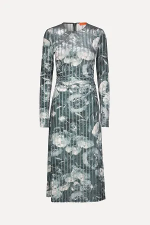 Blackley Dress - Metalized Peonies