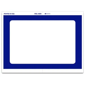 Blank Dealer Add On Sticker - 4.5" x 6" Self-Adhesive Window Display Visible from Vehicle Exterior - Single-Part Design for Customizable Messages and Promotions
