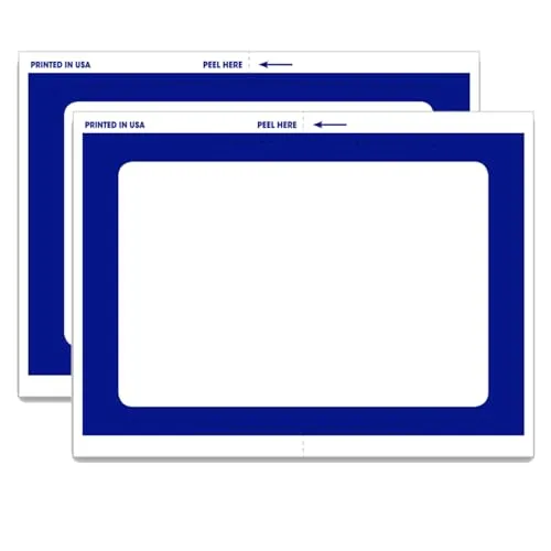 Blank Dealer Add On Sticker - 4.5" x 6" Self-Adhesive Window Display Visible from Vehicle Exterior - Single-Part Design for Customizable Messages and Promotions