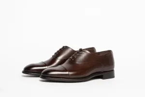 Carlos Santos 9899 Handgrade Oxford In Dark Brown Calf