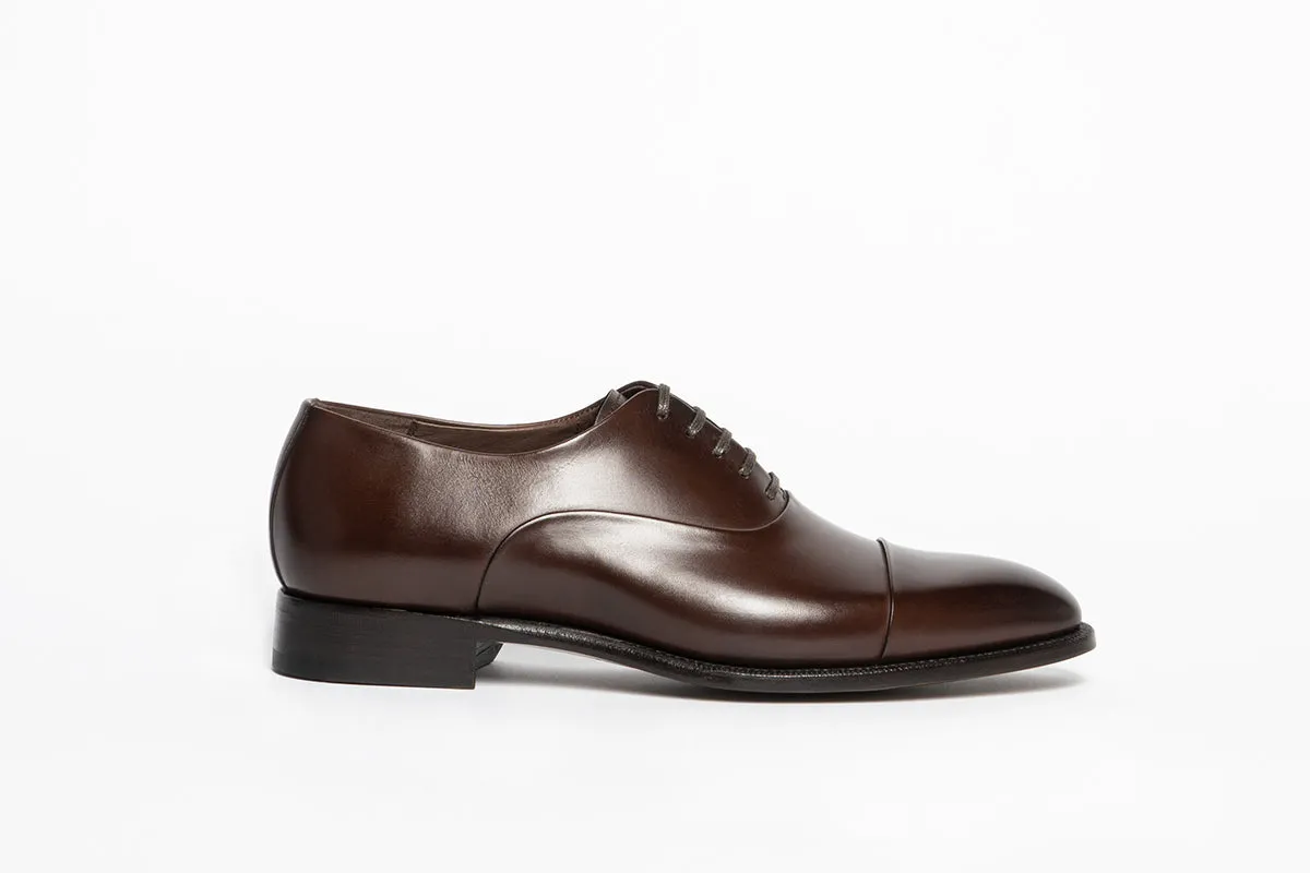 Carlos Santos 9899 Handgrade Oxford In Dark Brown Calf