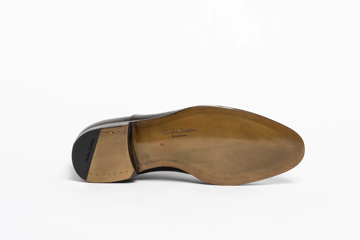 Carlos Santos 9899 Handgrade Oxford In Dark Brown Calf