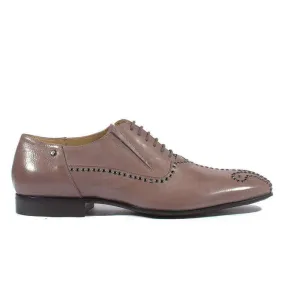 Cesare Paciotti Luxury Italian Italian Men's Designer Shoes Amazzonia Taupe Leather Oxfords (CPM2616)