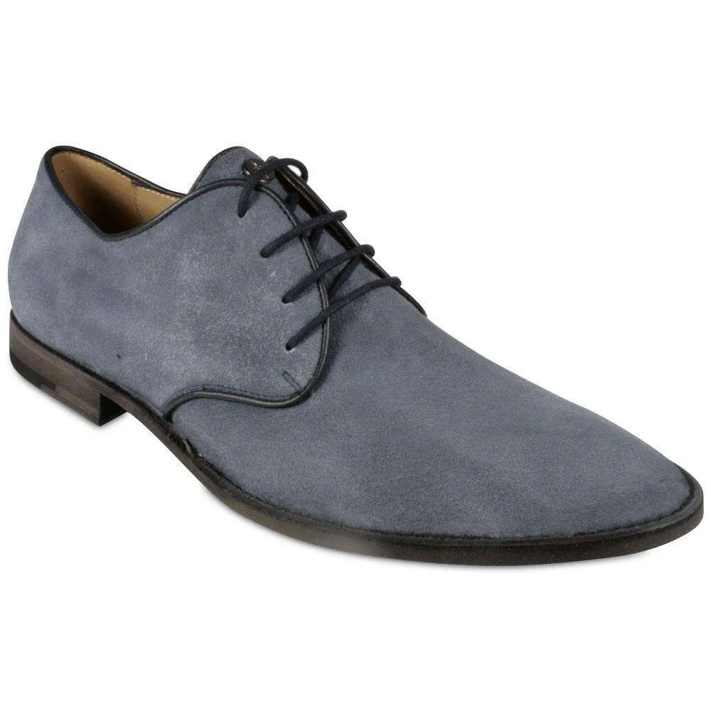 Cesare Paciotti Luxury Italian Men's Designer Blue Suede Oxfords 30474 (CPM1029)