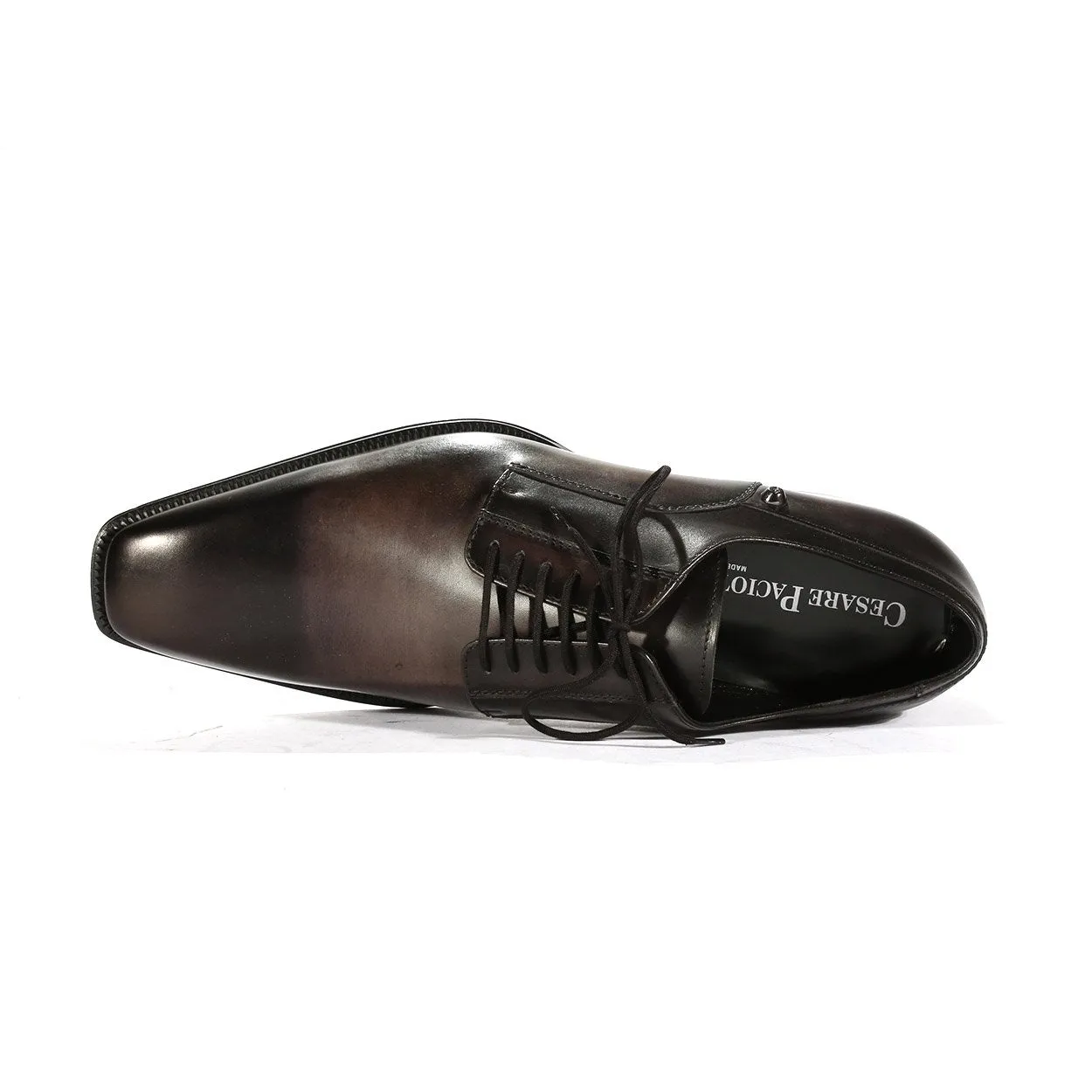 Cesare Paciotti Men's Shoes Gray Calf-Skin Leather Oxfords (CPM5489)