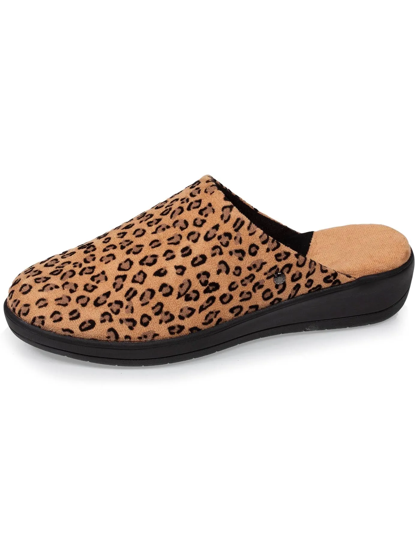 Chaussons mules talon Femme Léopard