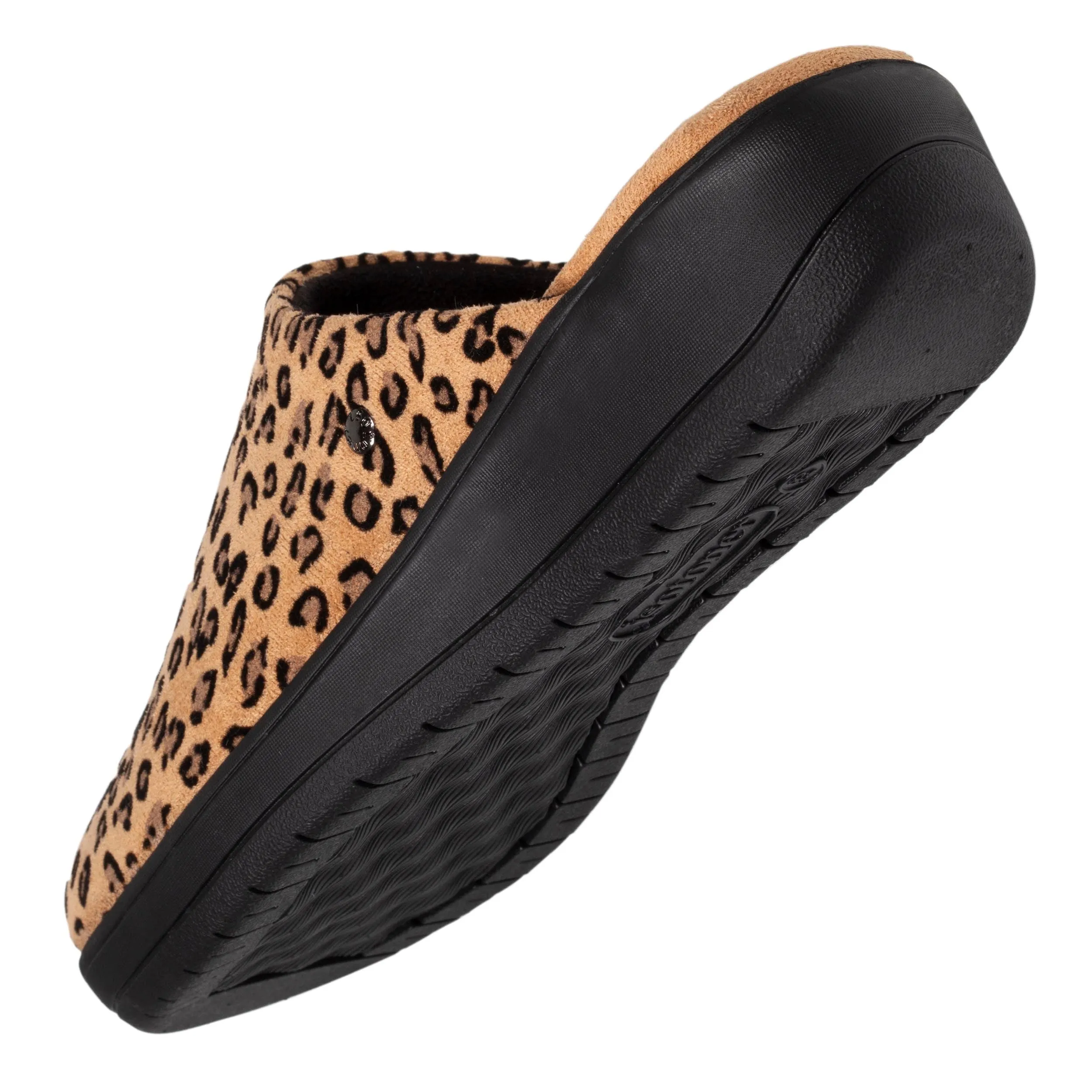 Chaussons mules talon Femme Léopard