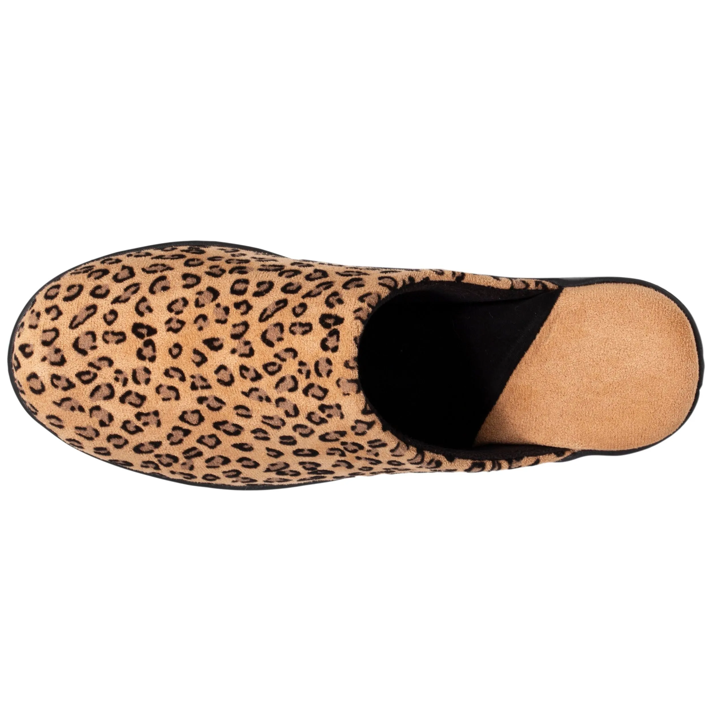 Chaussons mules talon Femme Léopard