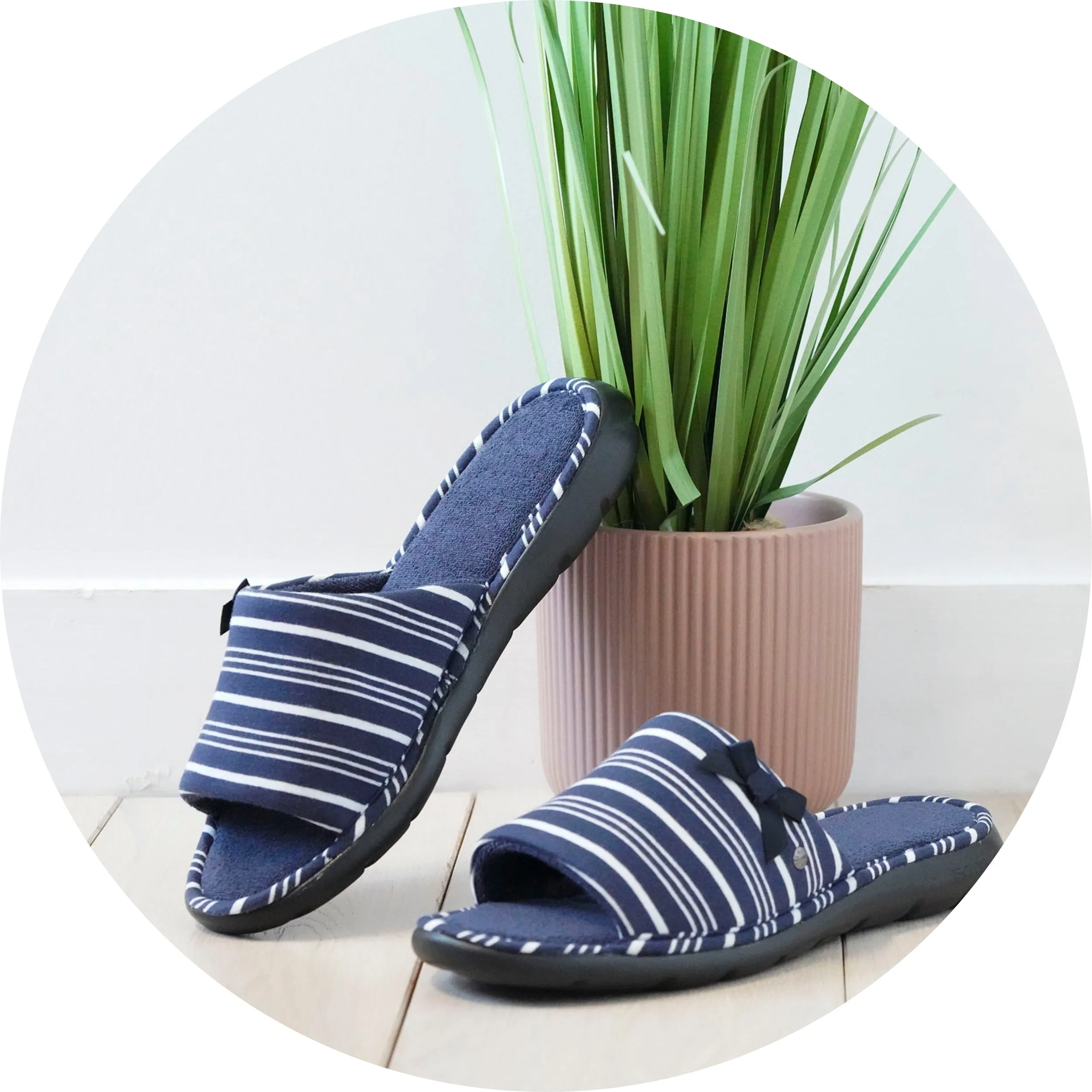 Chaussons sandales Femme Rayures