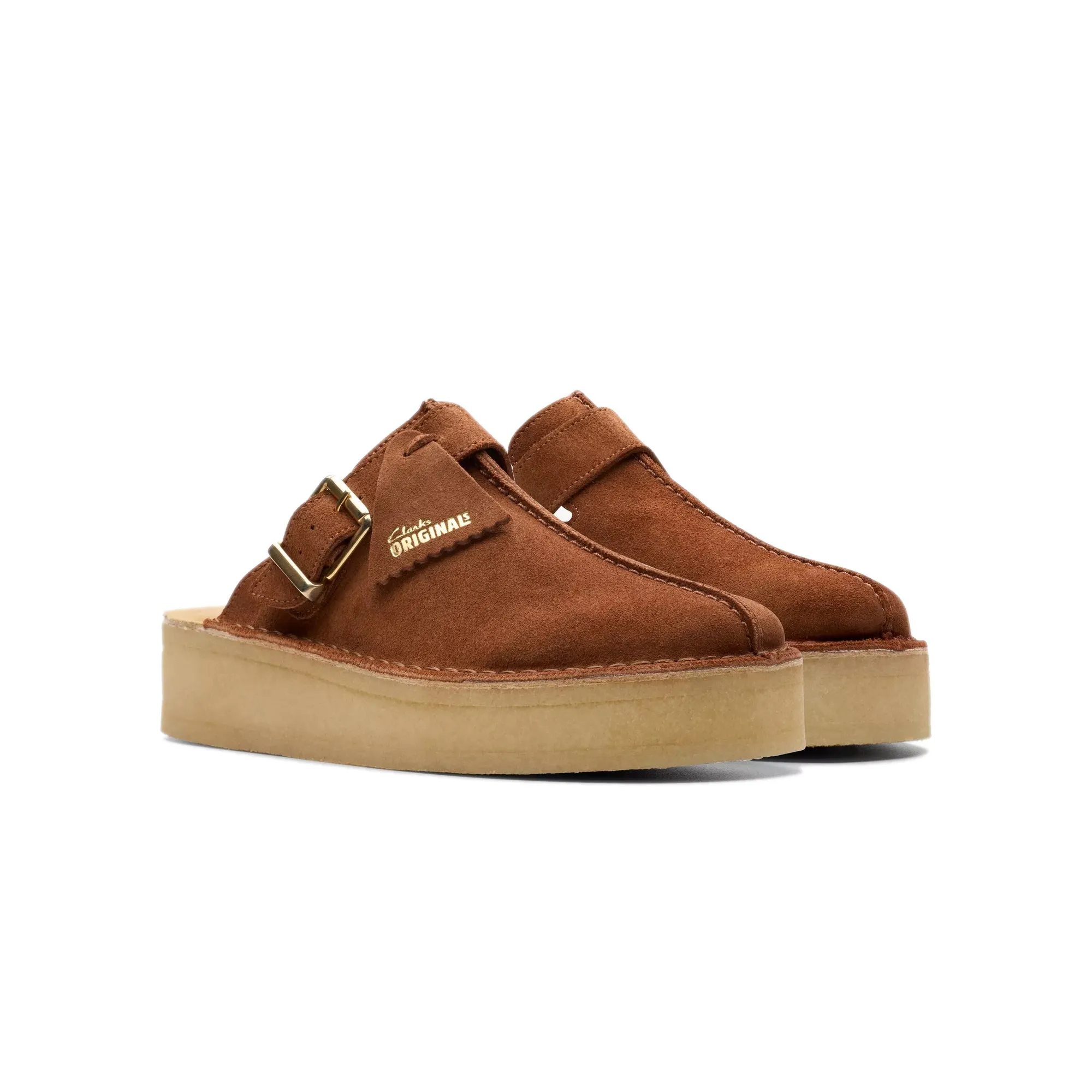 Clarks Womens Trek Wedge Mules