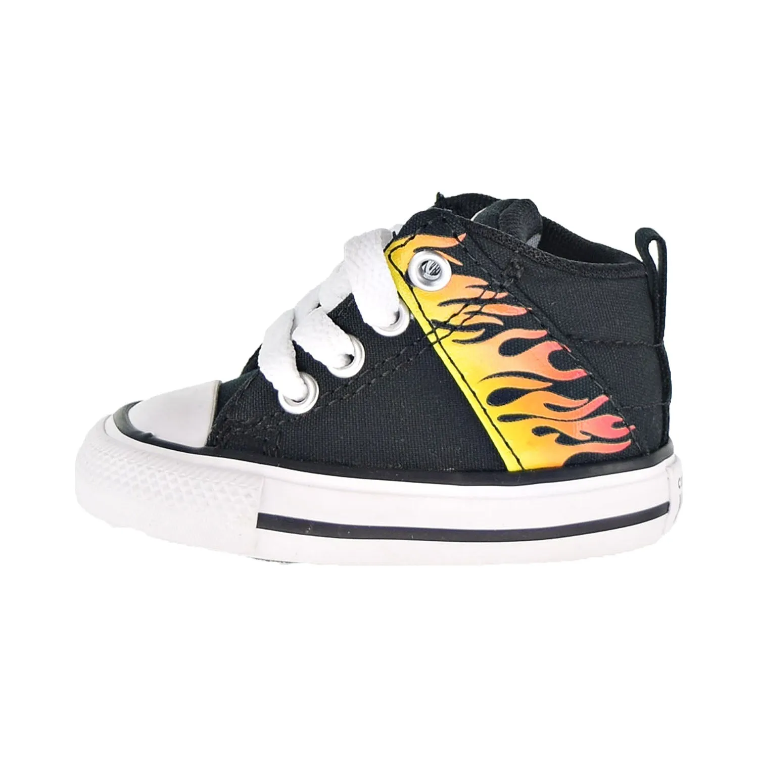 Converse Chuck Taylor AS Axel Mid "Into The Flames" Toddler Shoes Black-Yellow