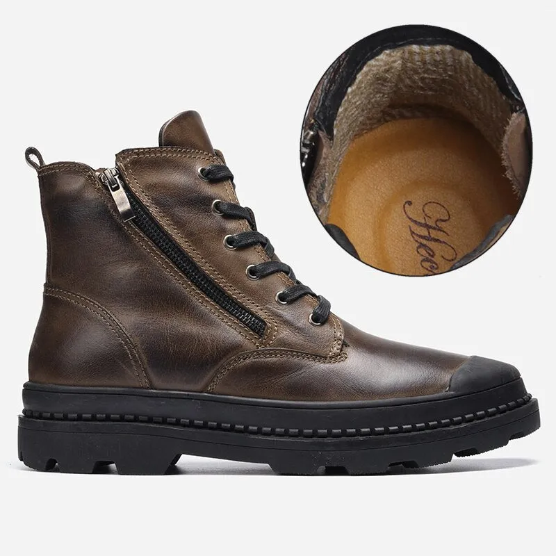 Cow Leather Handmade Retro Boots