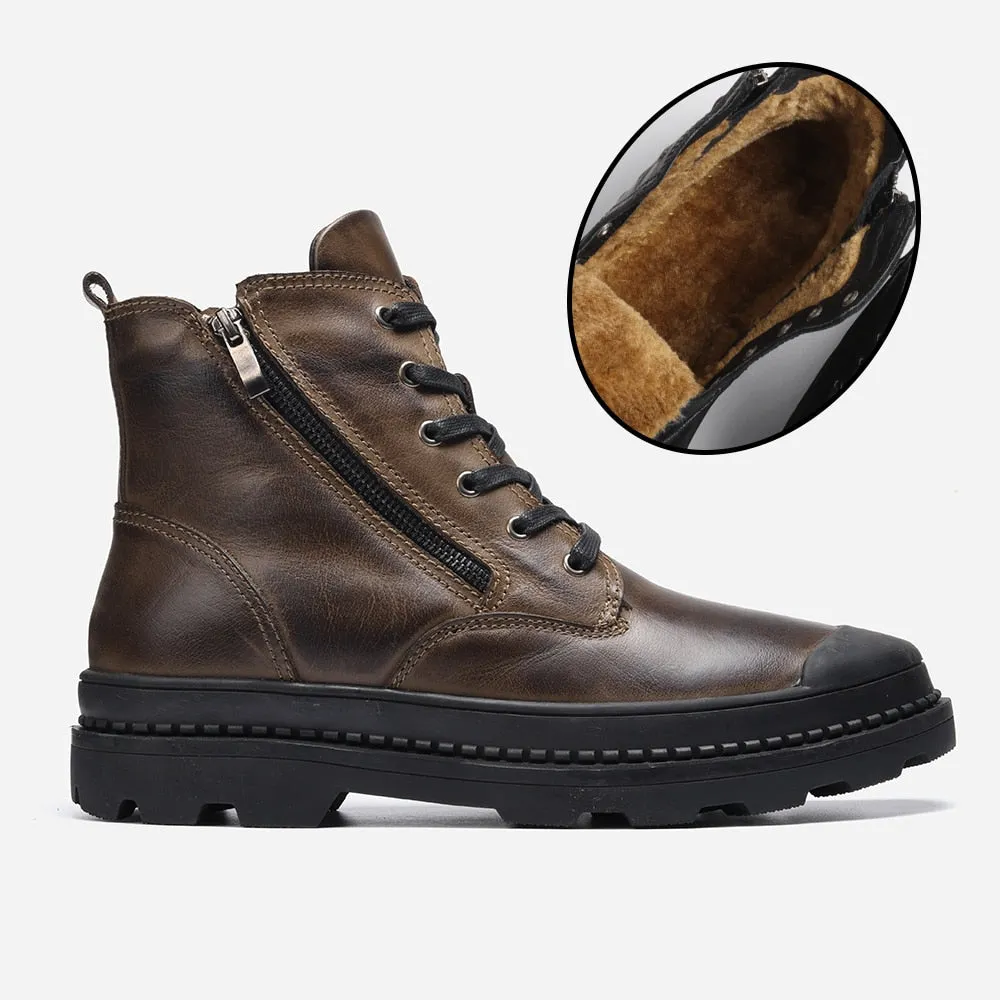 Cow Leather Handmade Retro Boots
