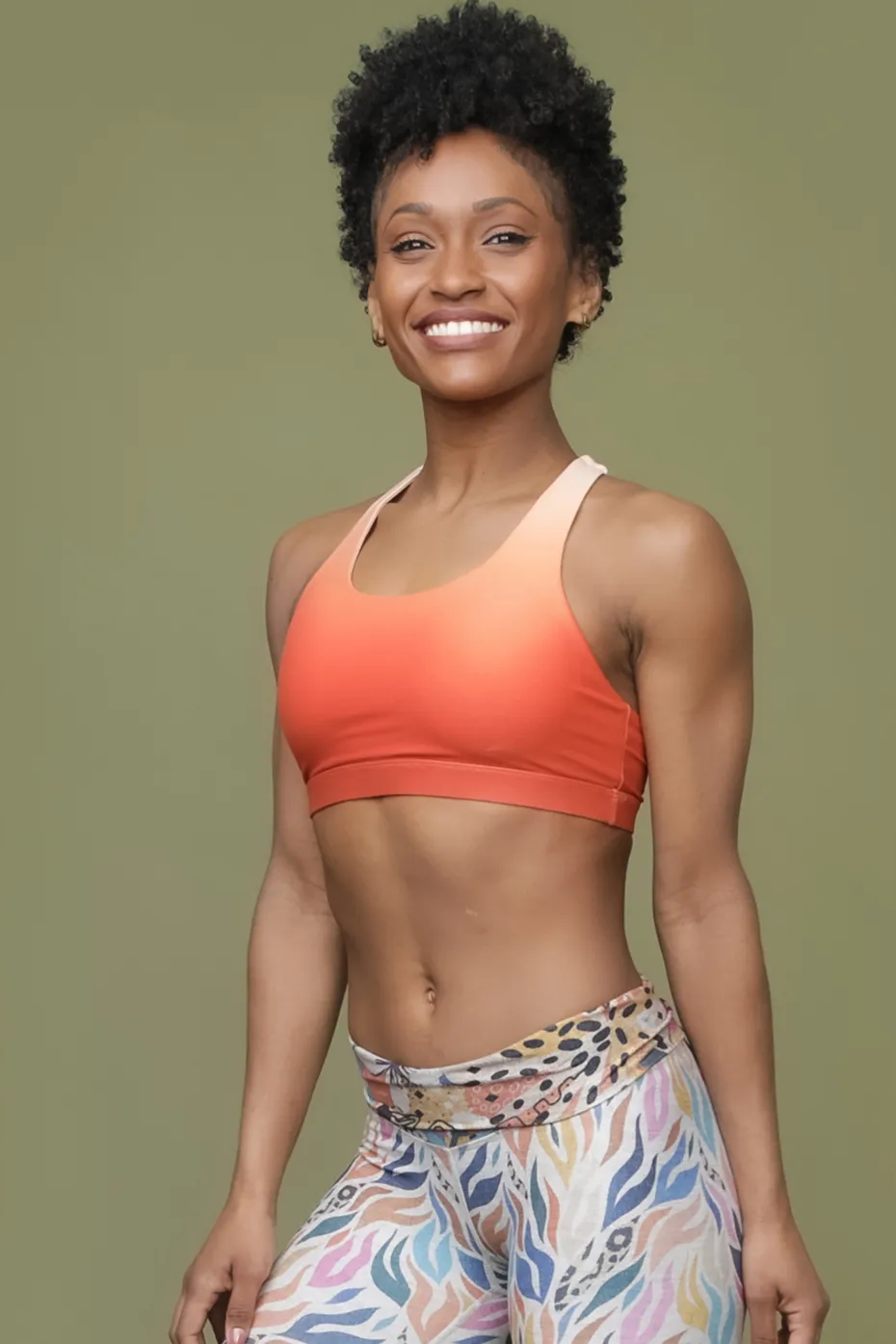 Crossed Back Sport Bra | Sienna Sunset