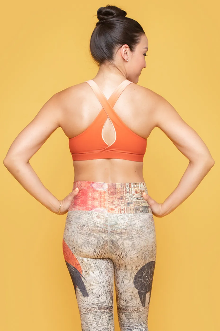 Crossed Back Sport Bra | Sienna Sunset