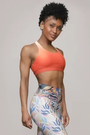 Crossed Back Sport Bra | Sienna Sunset