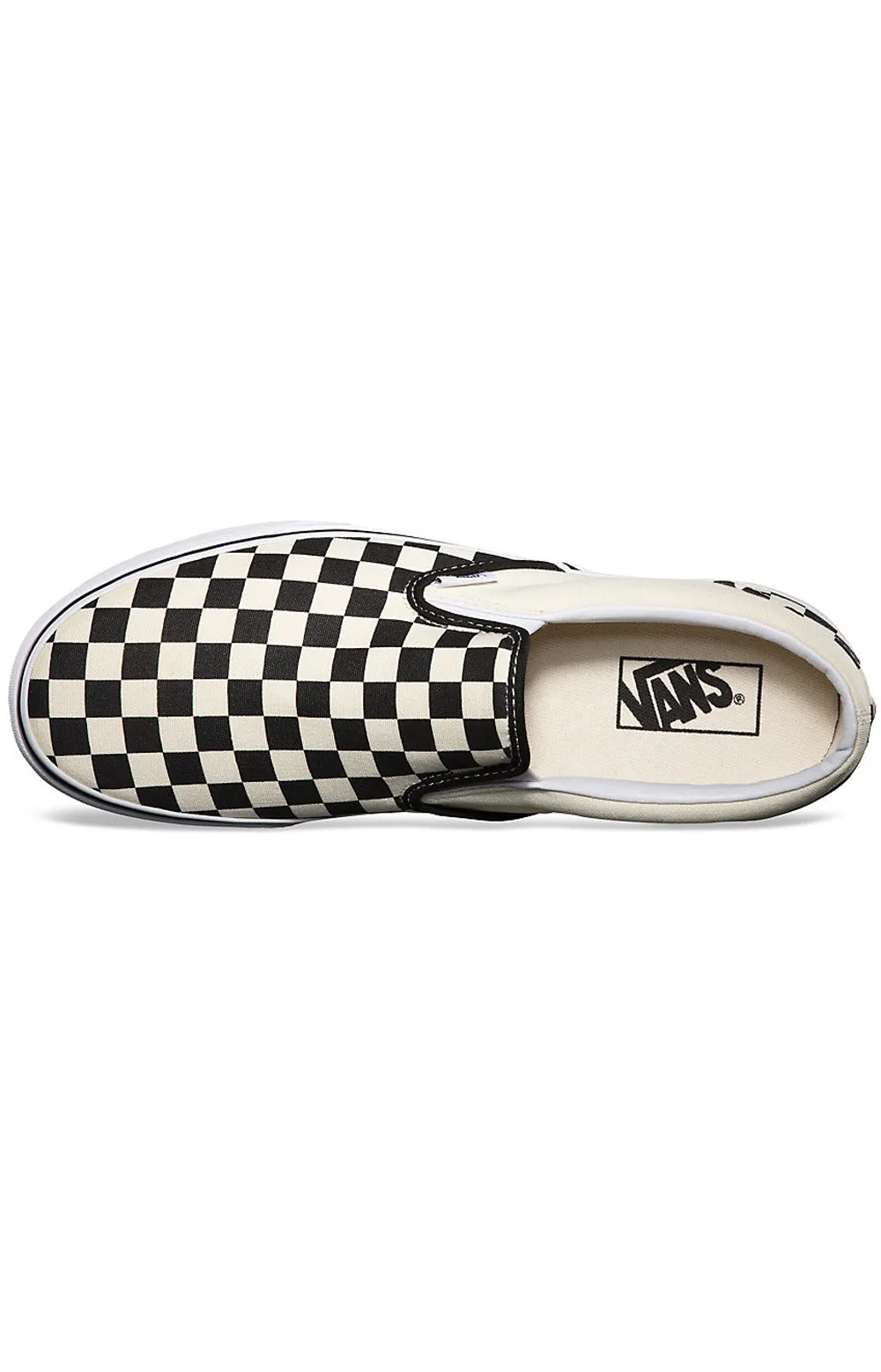 (Eyebww) Classic Slip On Shoe   Black/White Checkerboard