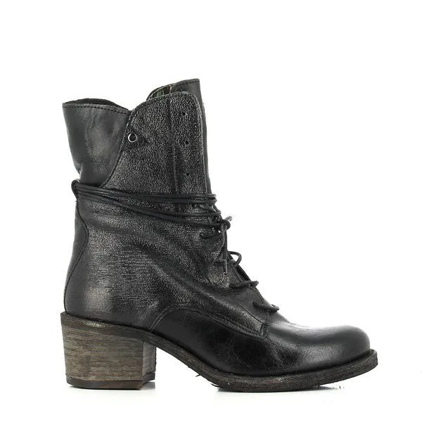 Felmini B288 Black Lace-Up Boots