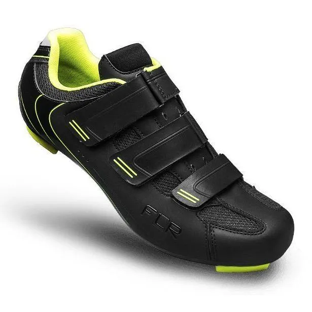FLR F-35 Road Shoes - Black/Yellow