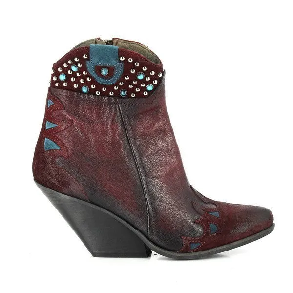 Forte W175324 Burgundy Ankle Boots