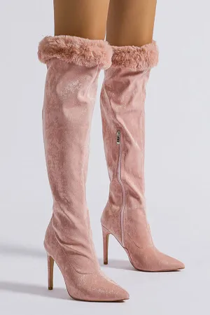 Gilding Boho Fluffy Boots