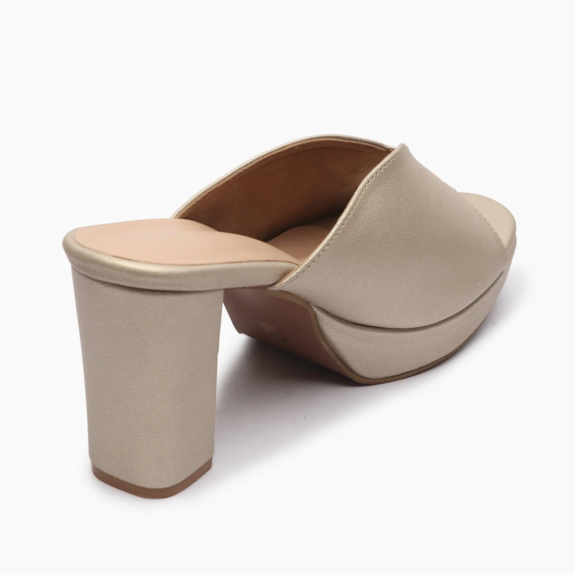 High Heeled Mules