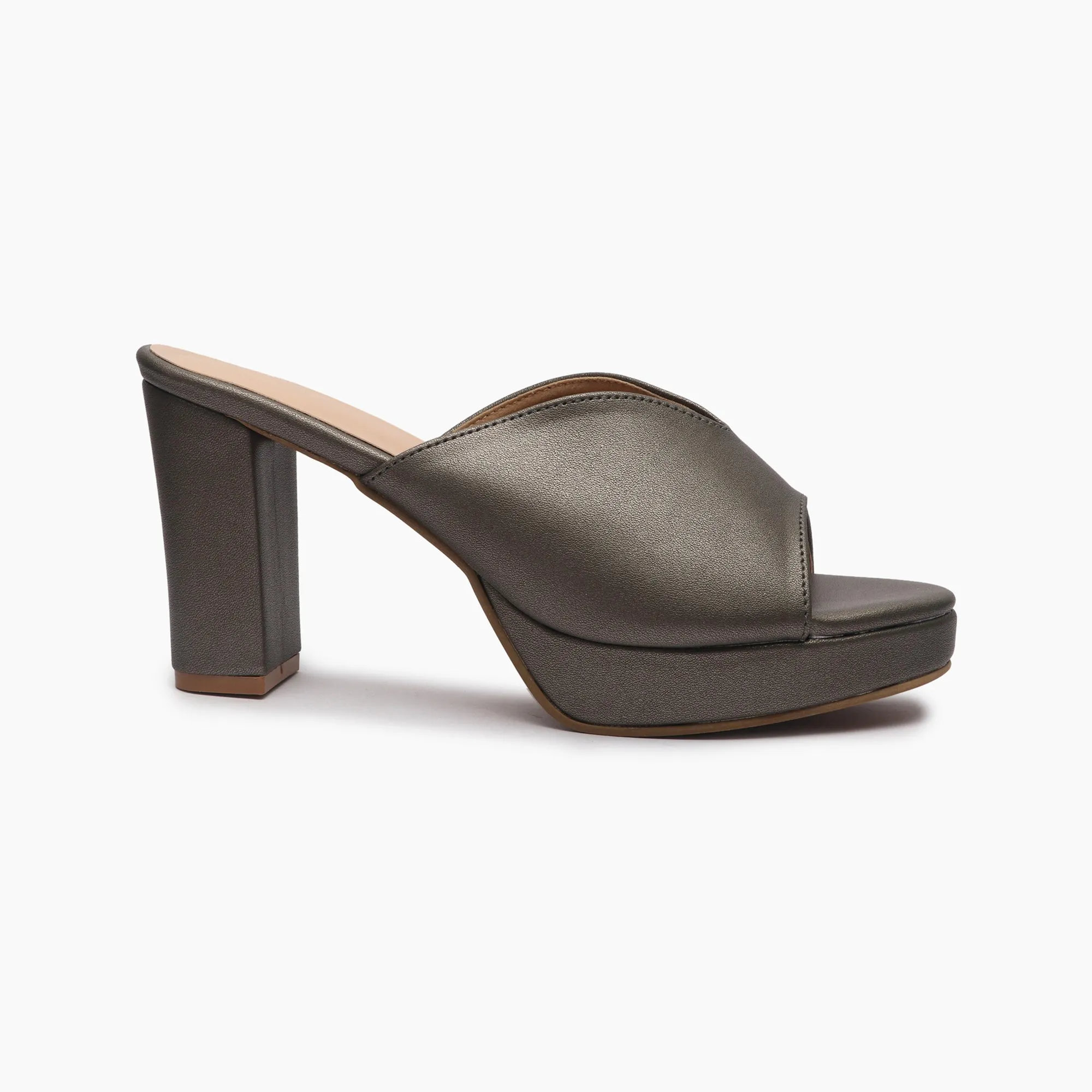 High Heeled Mules