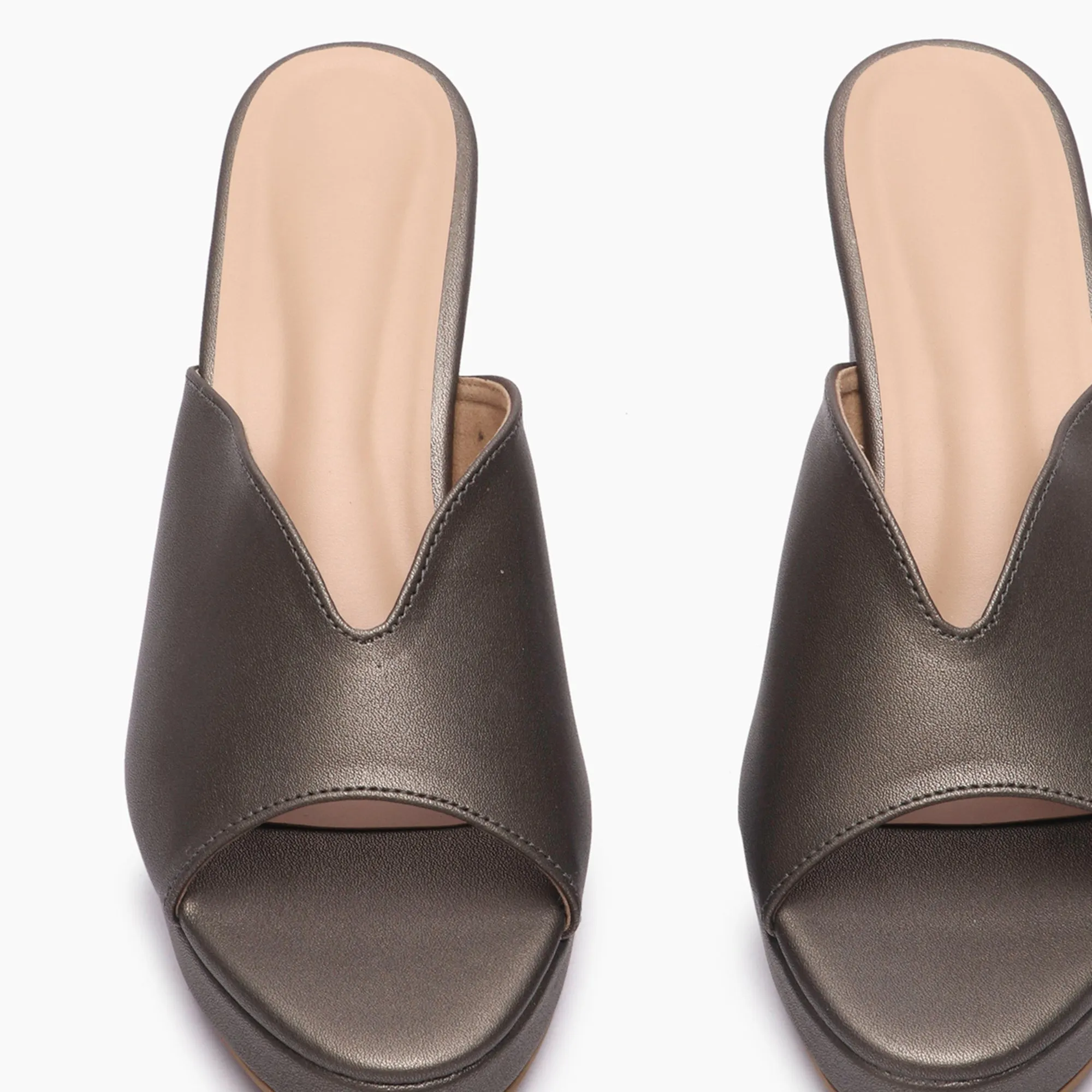 High Heeled Mules