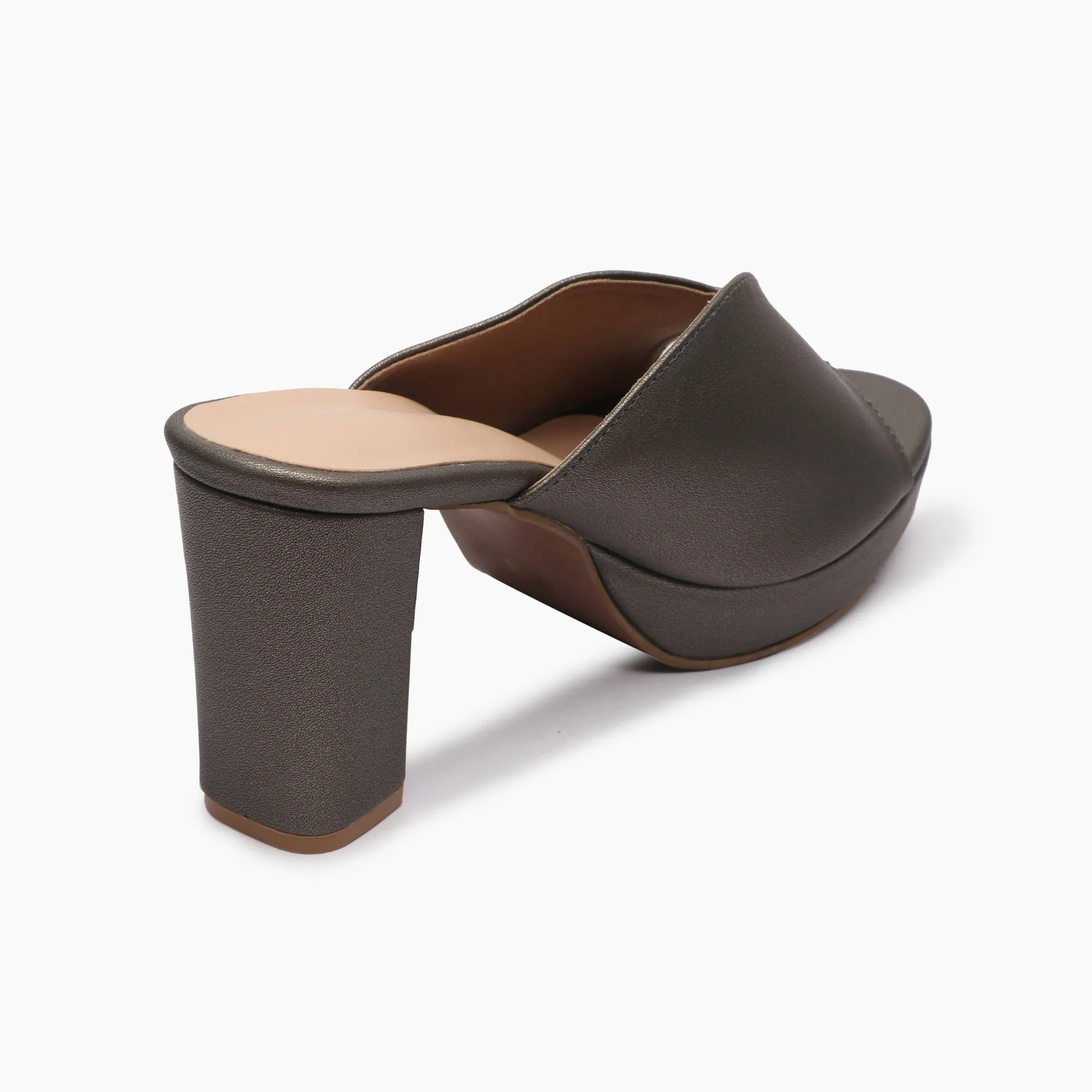 High Heeled Mules