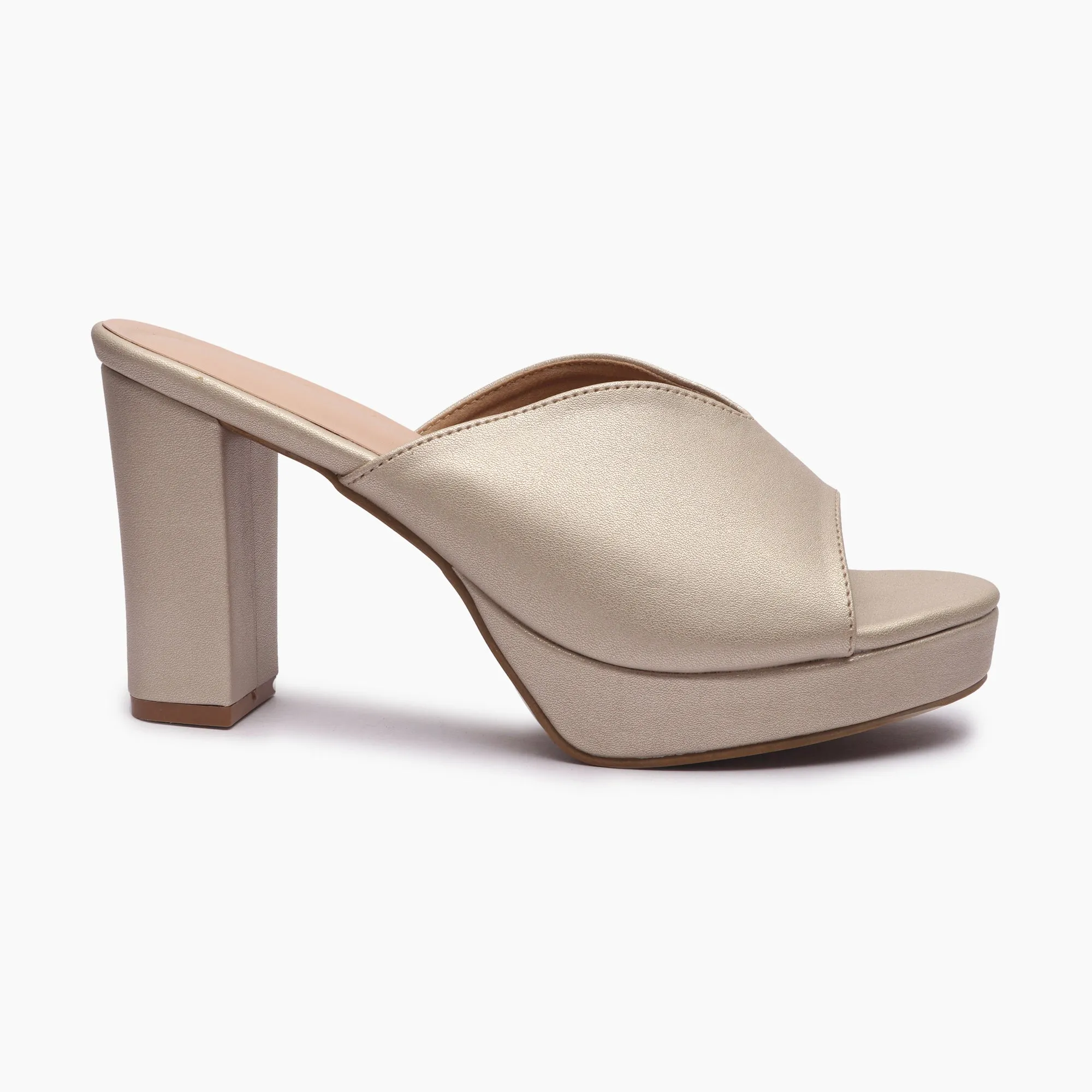 High Heeled Mules