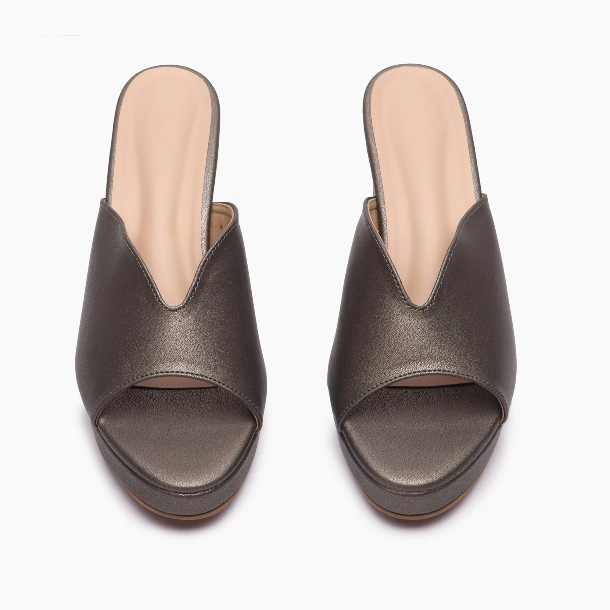 High Heeled Mules