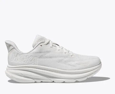 Hoka Women's Clifton 9 Running Shoes- White