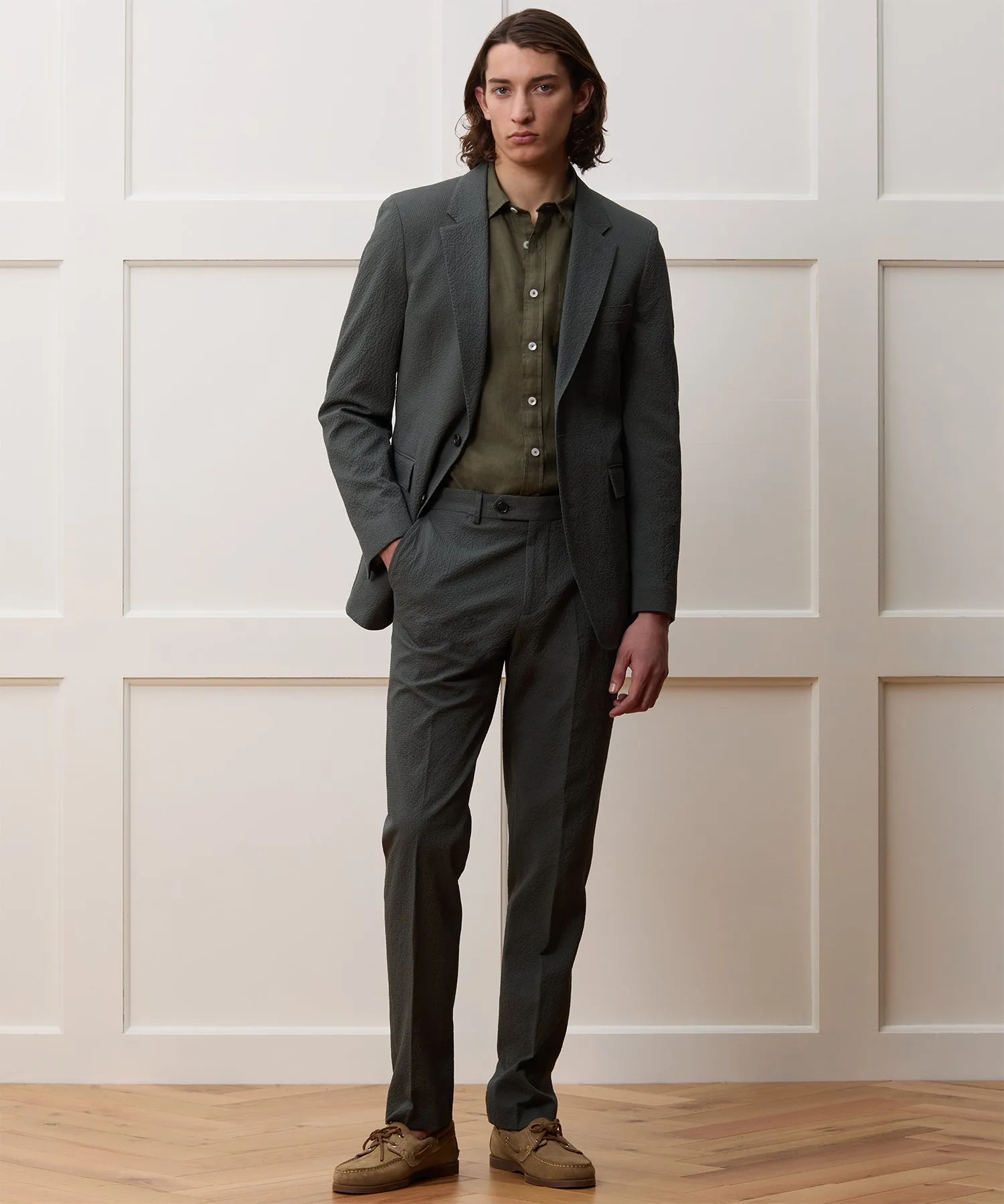 Italian Seersucker Sutton Jacket