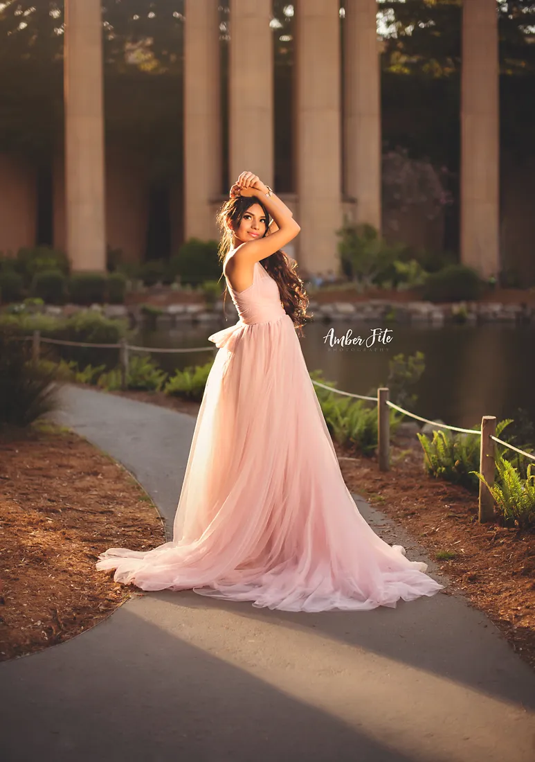 Kaitlyn Gown • Mesh Infinity Gown • Maternity Dress • Pregnancy Gown • Bridesmaid Dress • Senior Photos • Photo Shoot • Boho Dress | by Sew Trendy