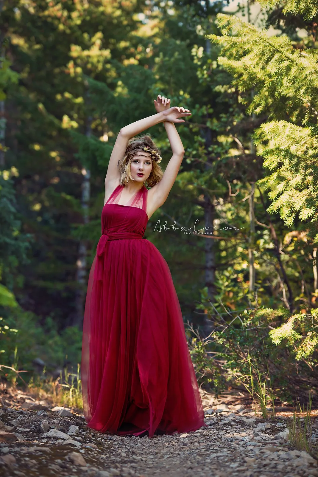 Kaitlyn Gown • Mesh Infinity Gown • Maternity Dress • Pregnancy Gown • Bridesmaid Dress • Senior Photos • Photo Shoot • Boho Dress | by Sew Trendy