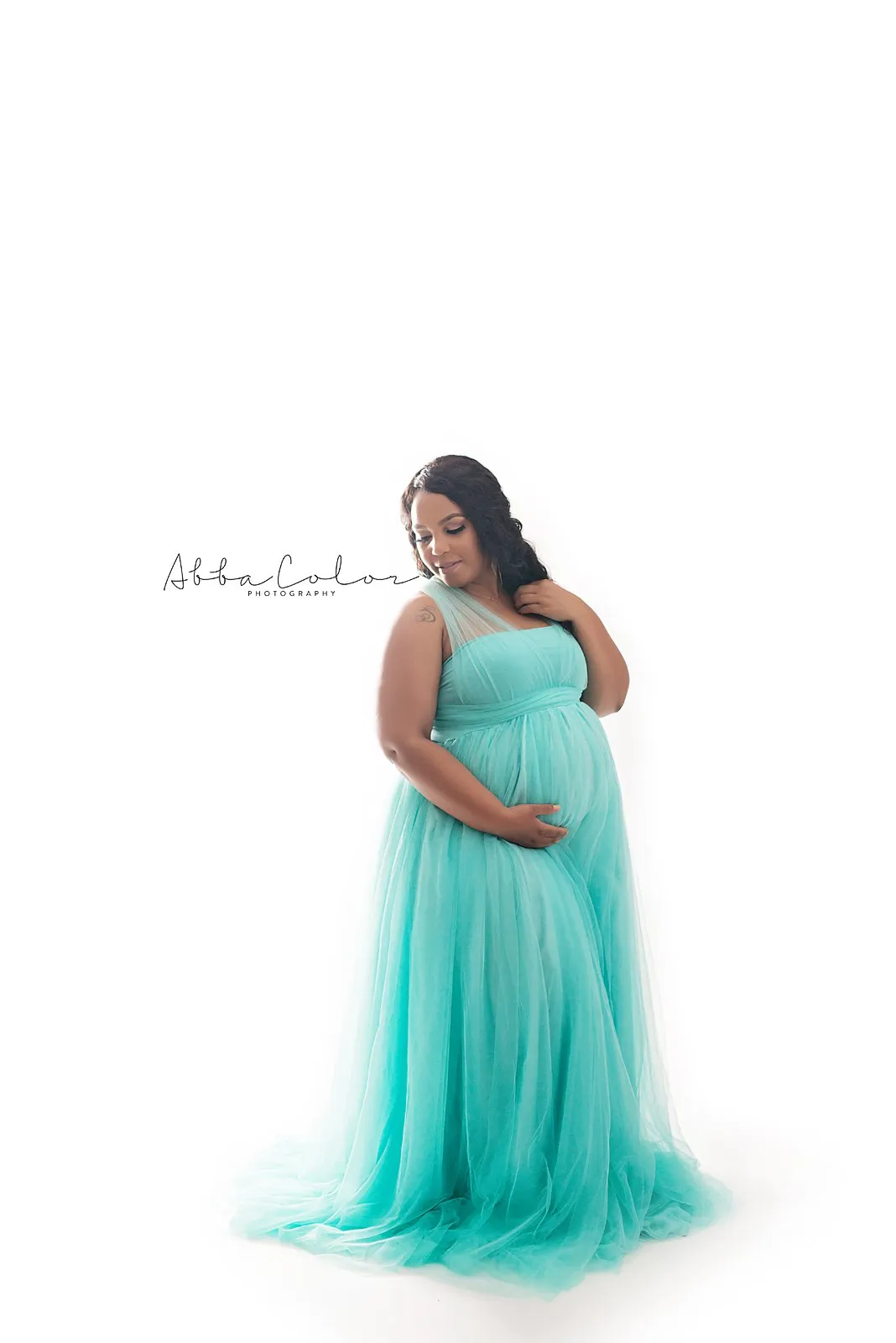 Kaitlyn Gown • Mesh Infinity Gown • Maternity Dress • Pregnancy Gown • Bridesmaid Dress • Senior Photos • Photo Shoot • Boho Dress | by Sew Trendy