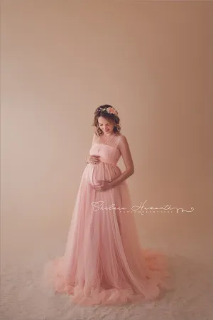 Kaitlyn Gown • Mesh Infinity Gown • Maternity Dress • Pregnancy Gown • Bridesmaid Dress • Senior Photos • Photo Shoot • Boho Dress | by Sew Trendy