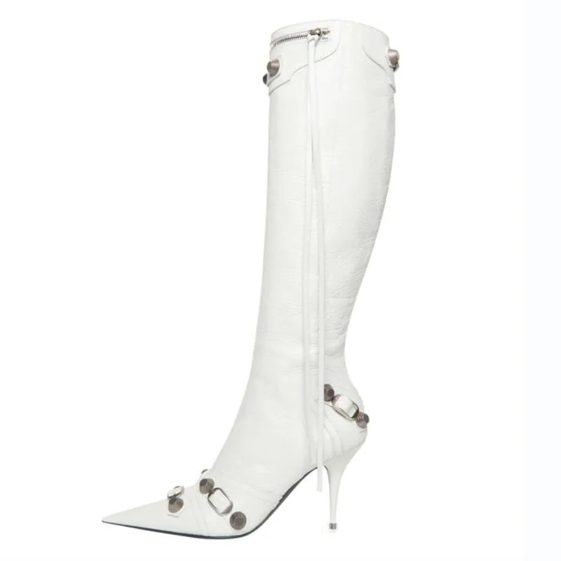 Luxury Pointed Toe Stiletto Boots