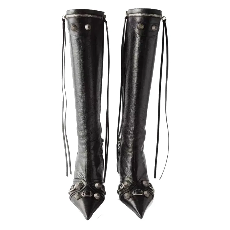 Luxury Pointed Toe Stiletto Boots