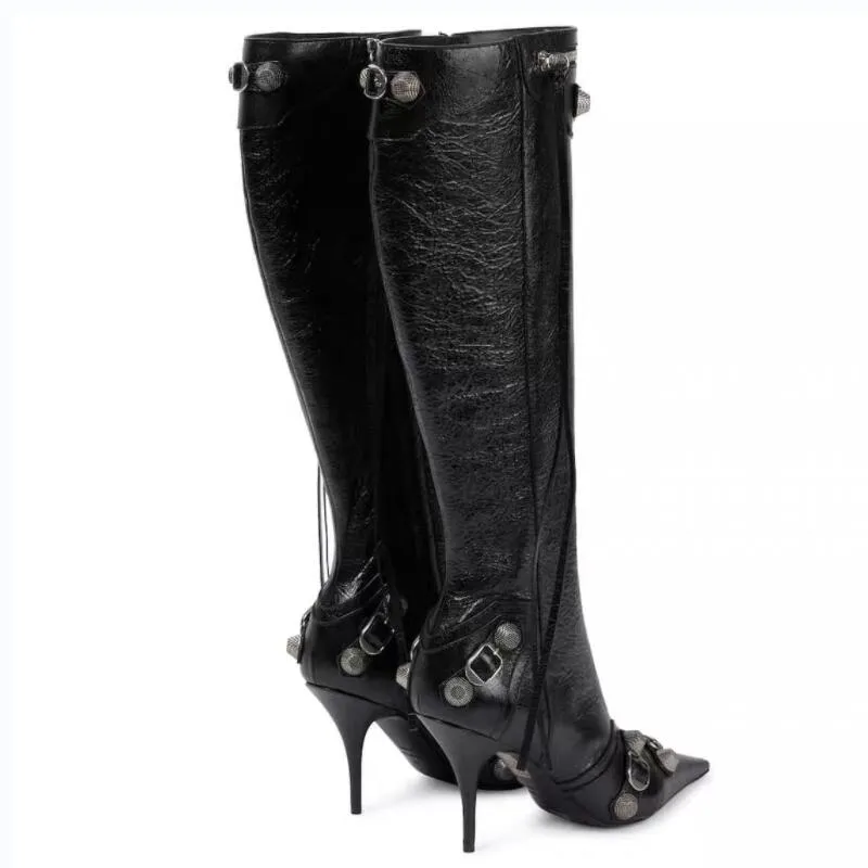 Luxury Pointed Toe Stiletto Boots