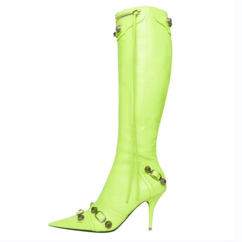 Luxury Pointed Toe Stiletto Boots
