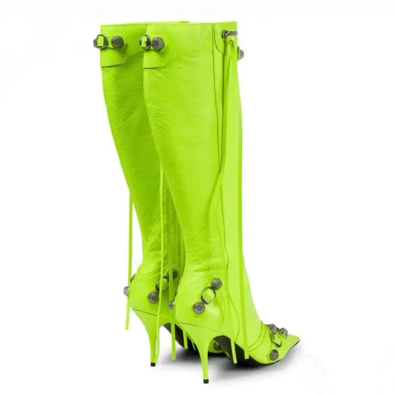 Luxury Pointed Toe Stiletto Boots