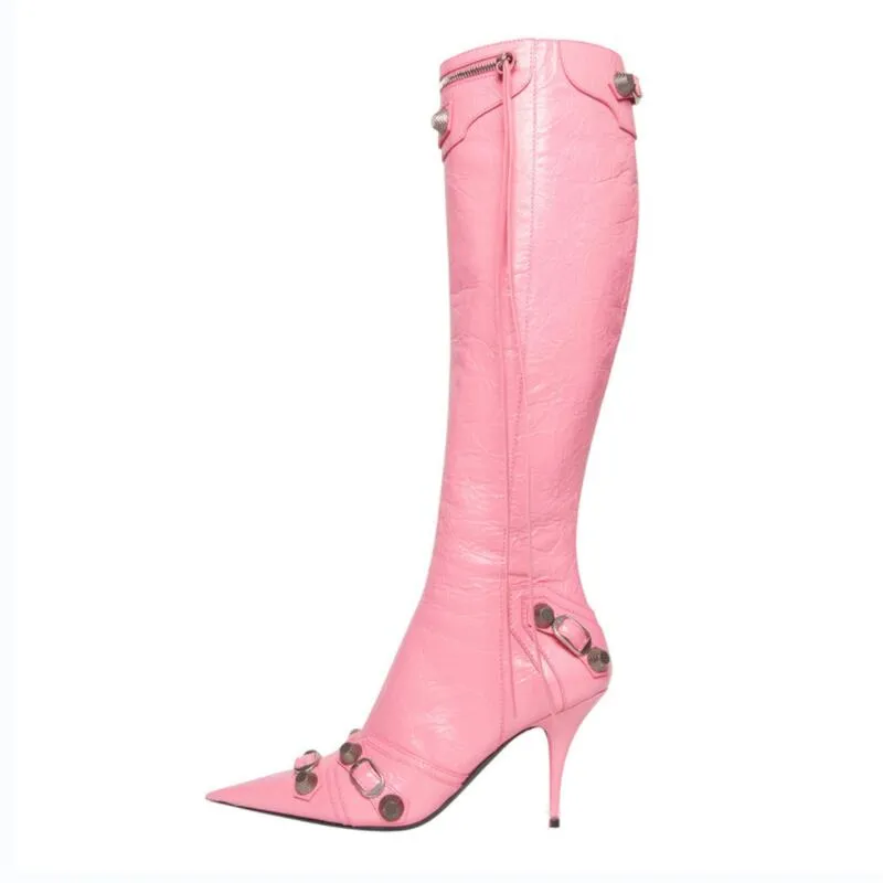 Luxury Pointed Toe Stiletto Boots