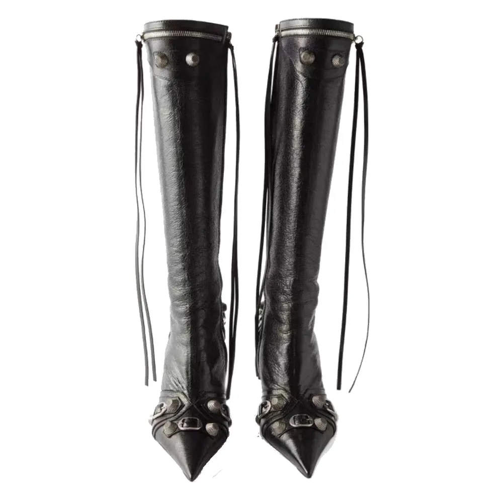 Luxury Pointed Toe Stiletto Boots