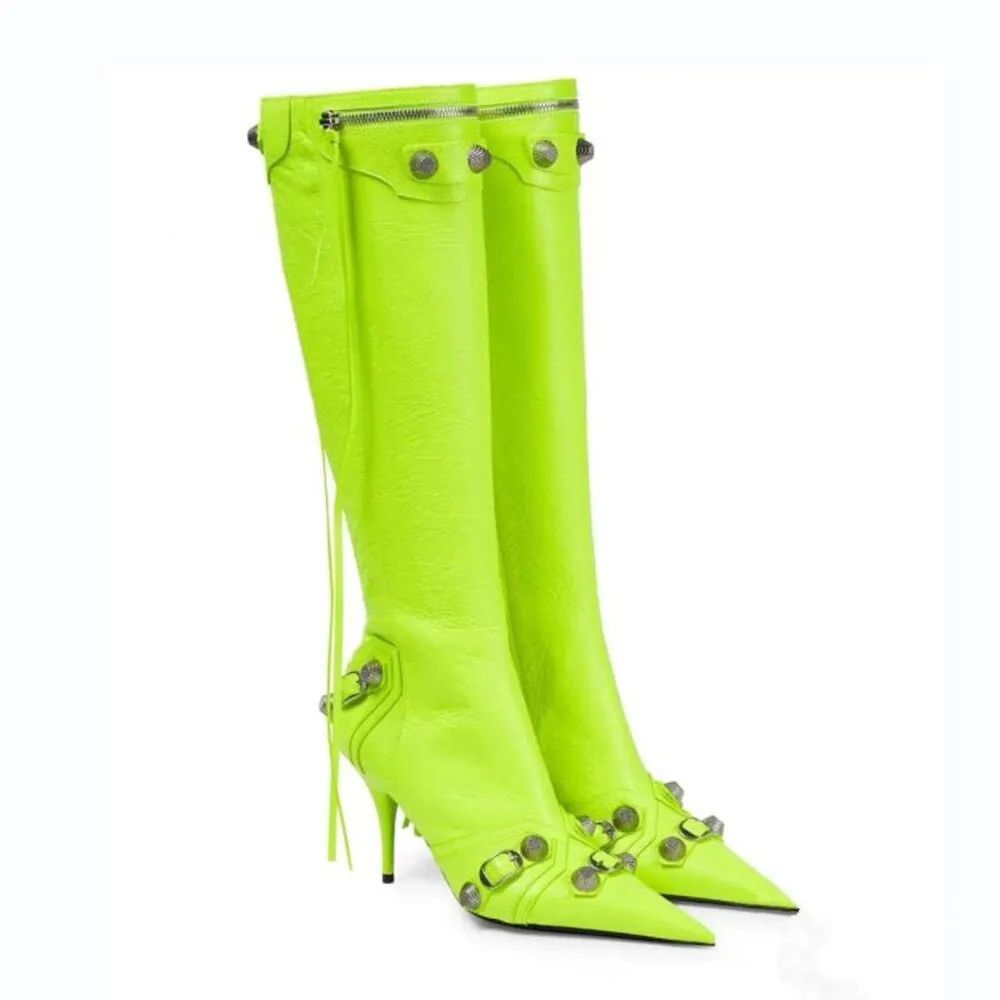 Luxury Pointed Toe Stiletto Boots