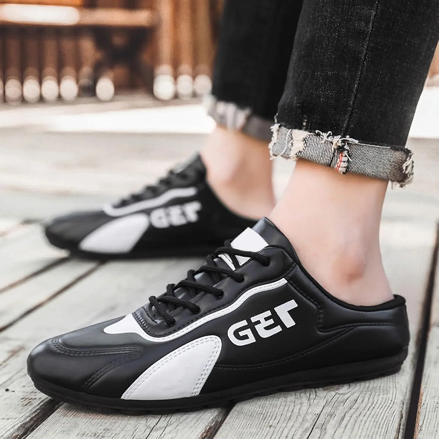 Men's Slip on Walking Shoes Comfortable Memory Foam Ultra Lightweight Breathable Fashion Sneakers Non Slip Arch Support Cushioning Training Gym Shoes Wide Width