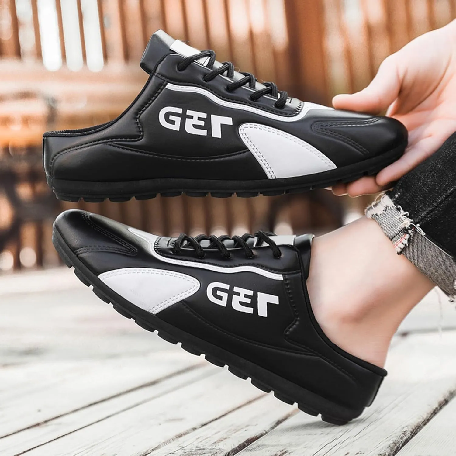 Men's Slip on Walking Shoes Comfortable Memory Foam Ultra Lightweight Breathable Fashion Sneakers Non Slip Arch Support Cushioning Training Gym Shoes Wide Width